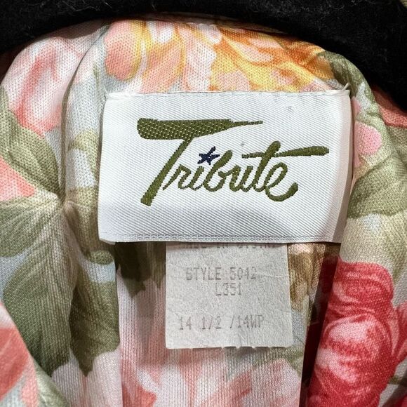 Vintage 60’s Pink Peonies‎ Floral Zip Up Dress - Picture 3 of 7